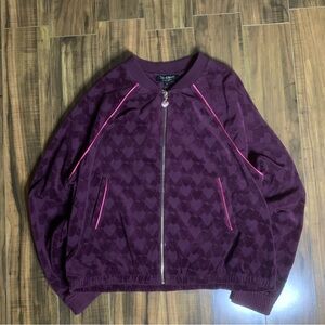 Juicy Couture Purple Zip up with Pink Heart Zipper